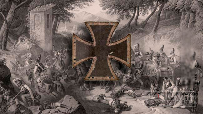 Кульмский крест на портретах Военной галереи