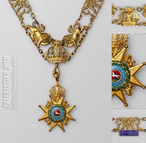 Королевский Орден Гвельфов. Цепь ордена со знаком. Аверс. Лондон, 1815-1837
