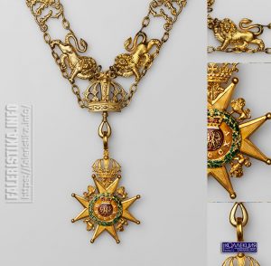 Королевский Орден Гвельфов. Цепь ордена со знаком. Реверс. Лондон, 1815-1837
