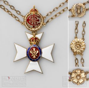Орденский знак Королевской Викторианской Цепи из собрания А.Л. Хазина. Происходит из Императорского Дома Японии