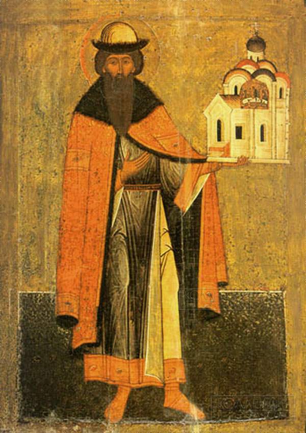 Святой благоверный князь псковский Всеволод, в крещении Гавриил (икона конца XVI века)