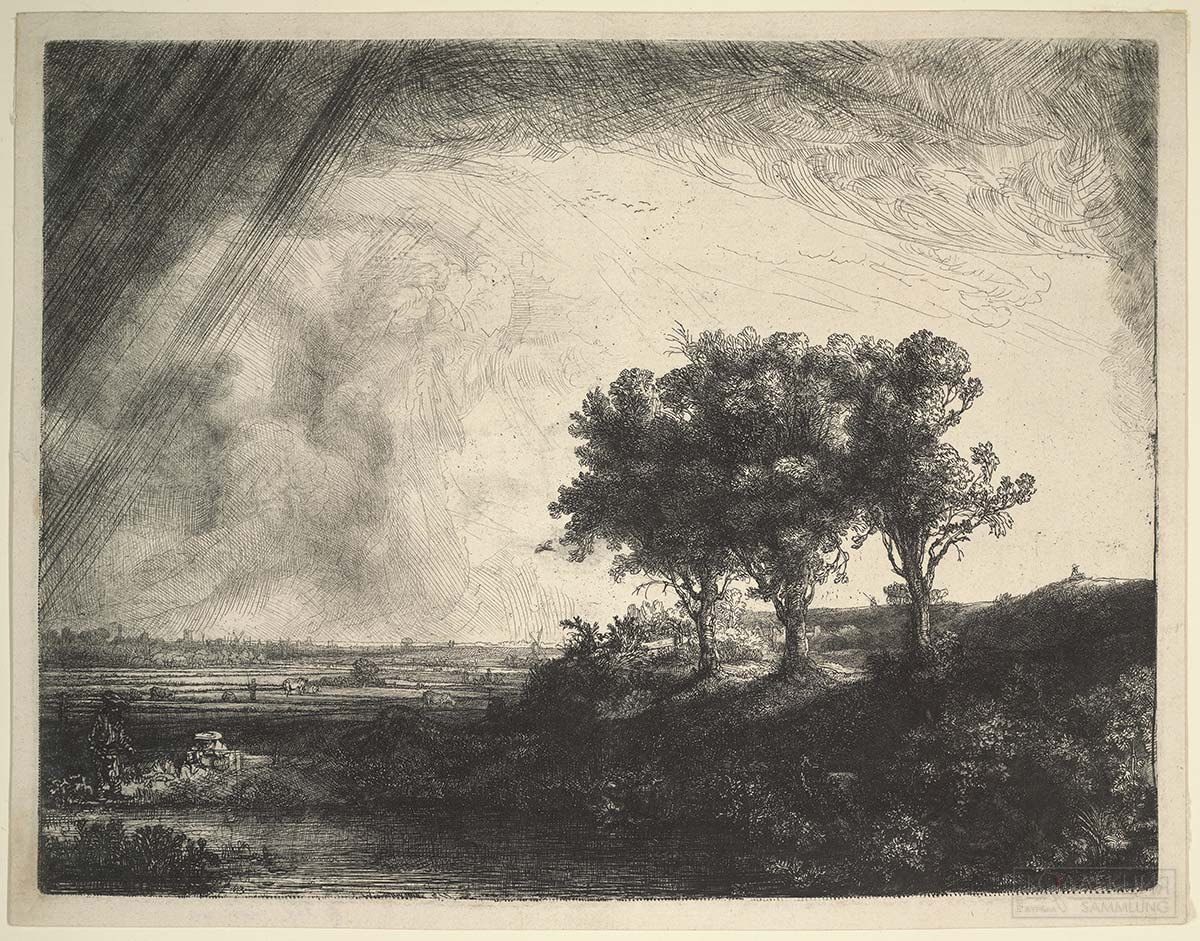 Рембрандт Харменс ван Рейн. Три дерева. 1643. ГМИИ им. А.С. Пушкина