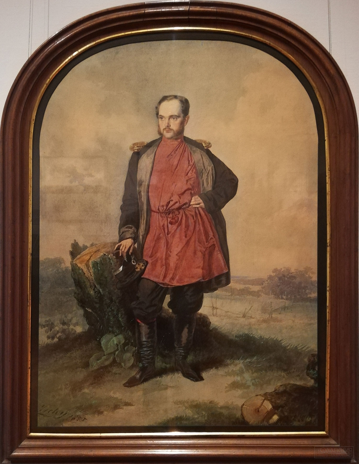 Михаил (Михай) Зичи (1827-1906) Портрет подпоручика государственного ополчения времён Крымской войны. 1855