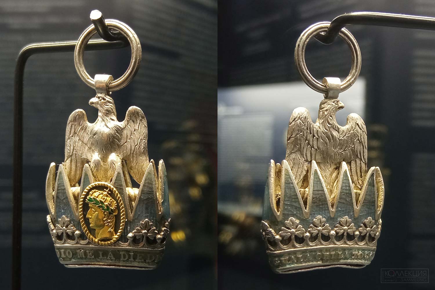 Знак ордена Железной короны. Первая Французская империя (для королевства Италии). 1805—1814
