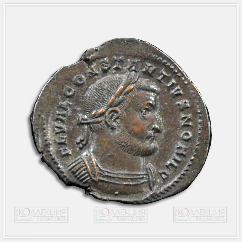 Император Констанций Хлор (293–306). Фоллис