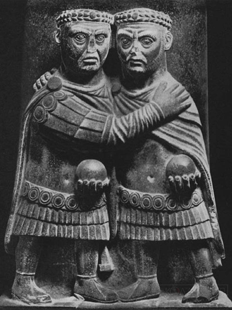 Скульптура Диоклетиана и Максимиана Геркулия из музея Ватиканской библиотеки. Начало IV в.