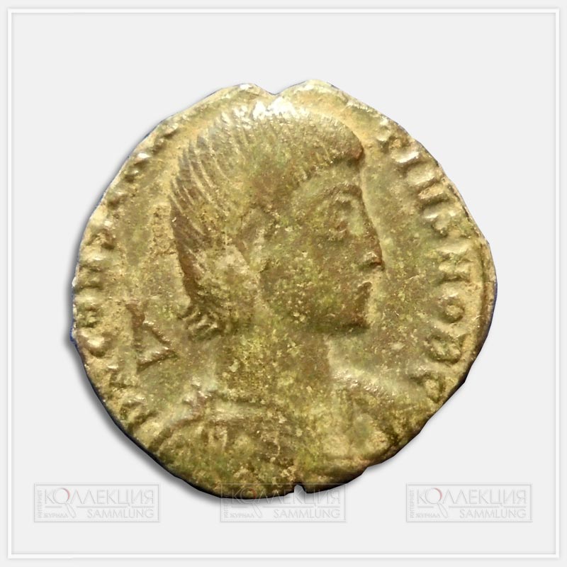 Император Констанций Галл (351–354). Центинионалис