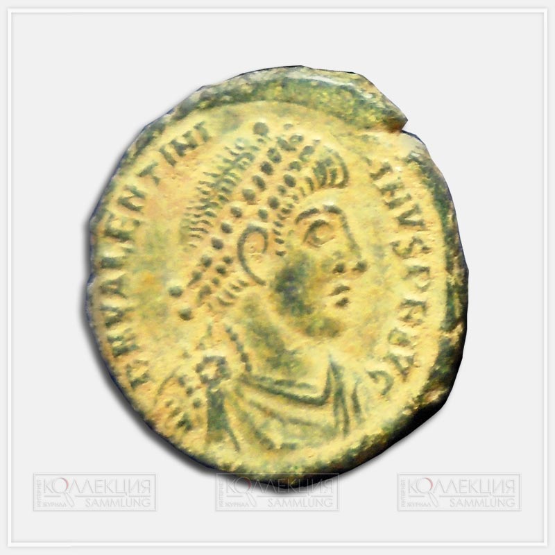 Император Валентиниан I (364–375). Мелкая бронза