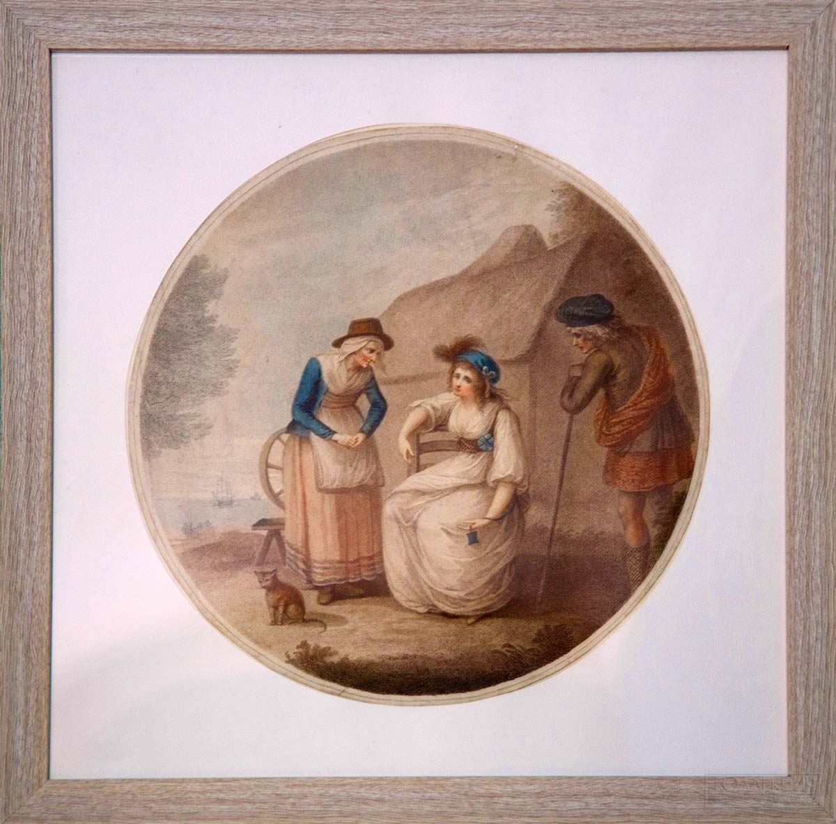 Бартолоцци (Bartolozzi) Франческо (1727-1815) Старый Робин Грей. 1783 (Собрание В. Семенюк)