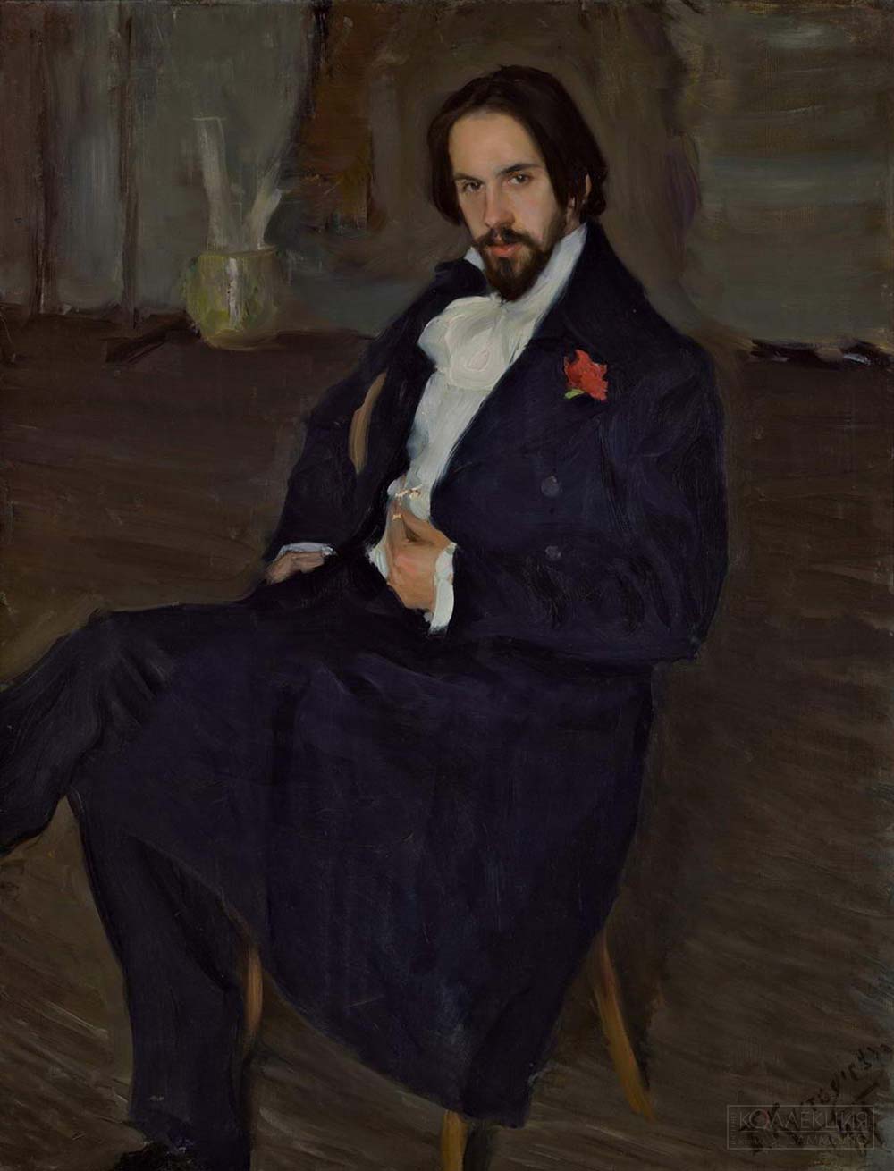 Кустодиев Б.М. Портрет И.Я. Билибина. 1901