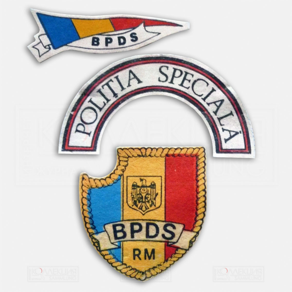 Нашивки Бригады полиции специального назначения (БПСН) «Фулджер» («Молния») (молд. Brigada de poliție cu destinație specială (BPDS) «Fulger»), созданной 5 декабря 1991 года