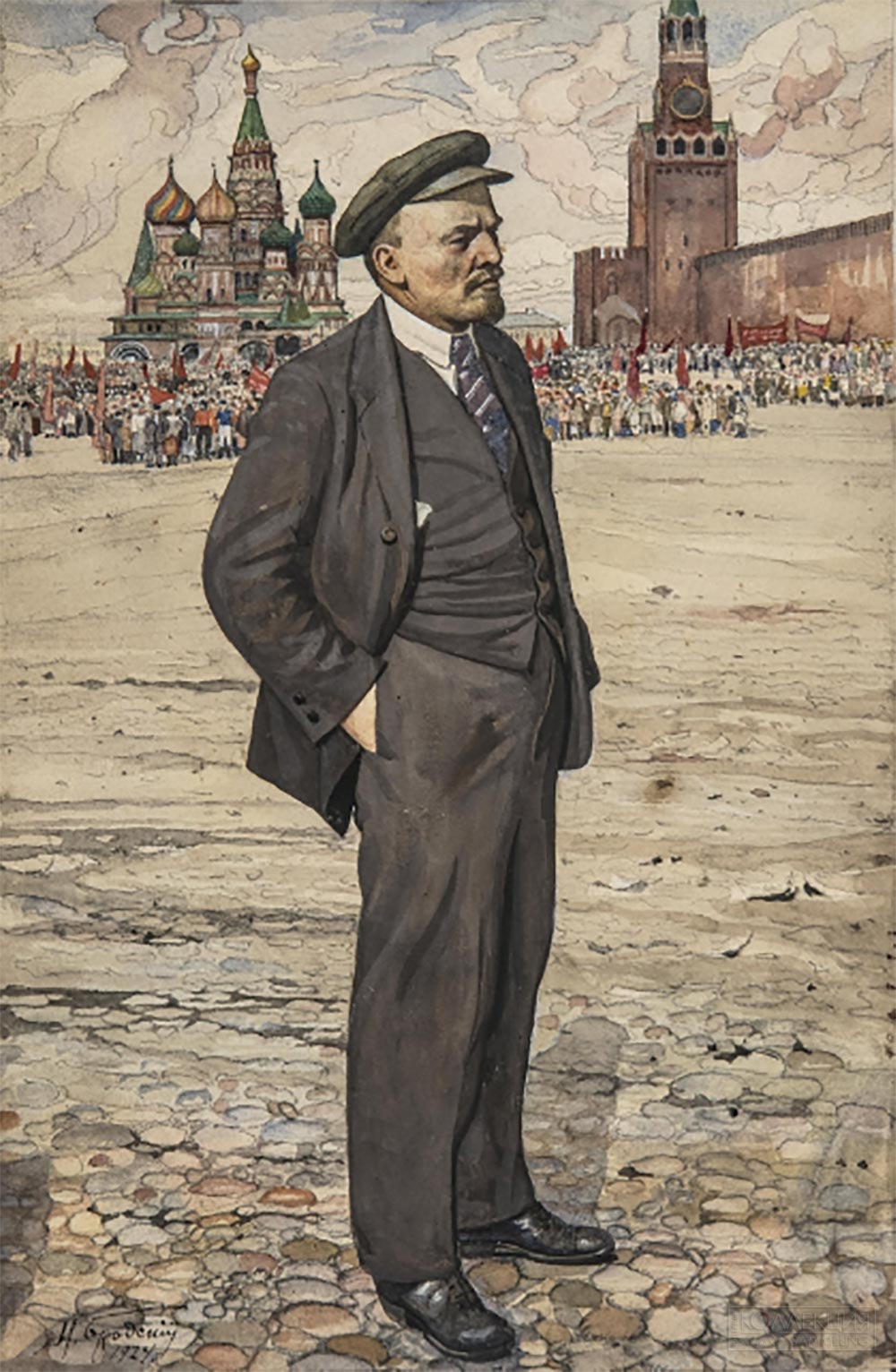 Бродский И. И. В. И. Ленин. На Красной площади. 1924. ГРМ