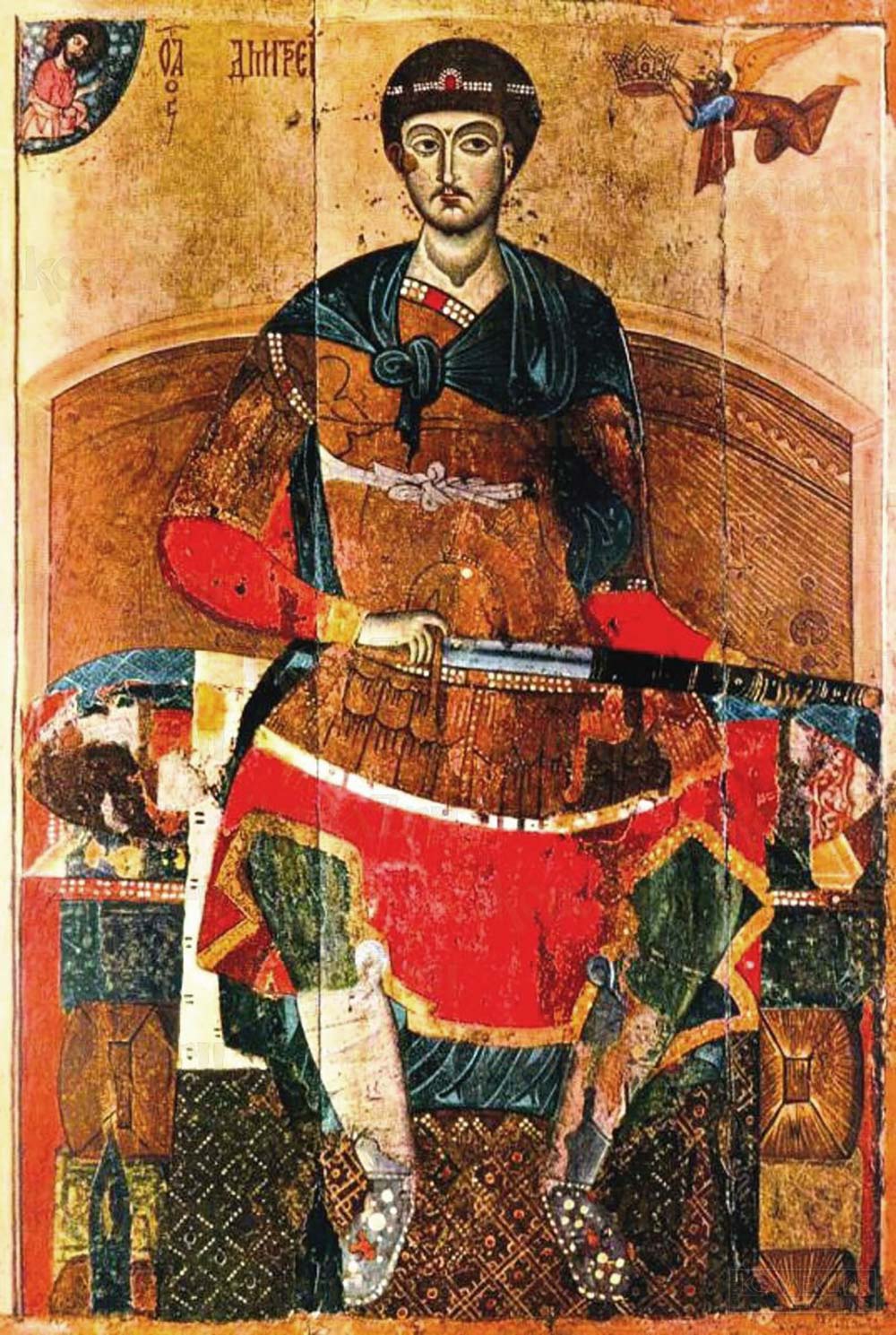 Дмитрий Солунский. Копия иконы XII века