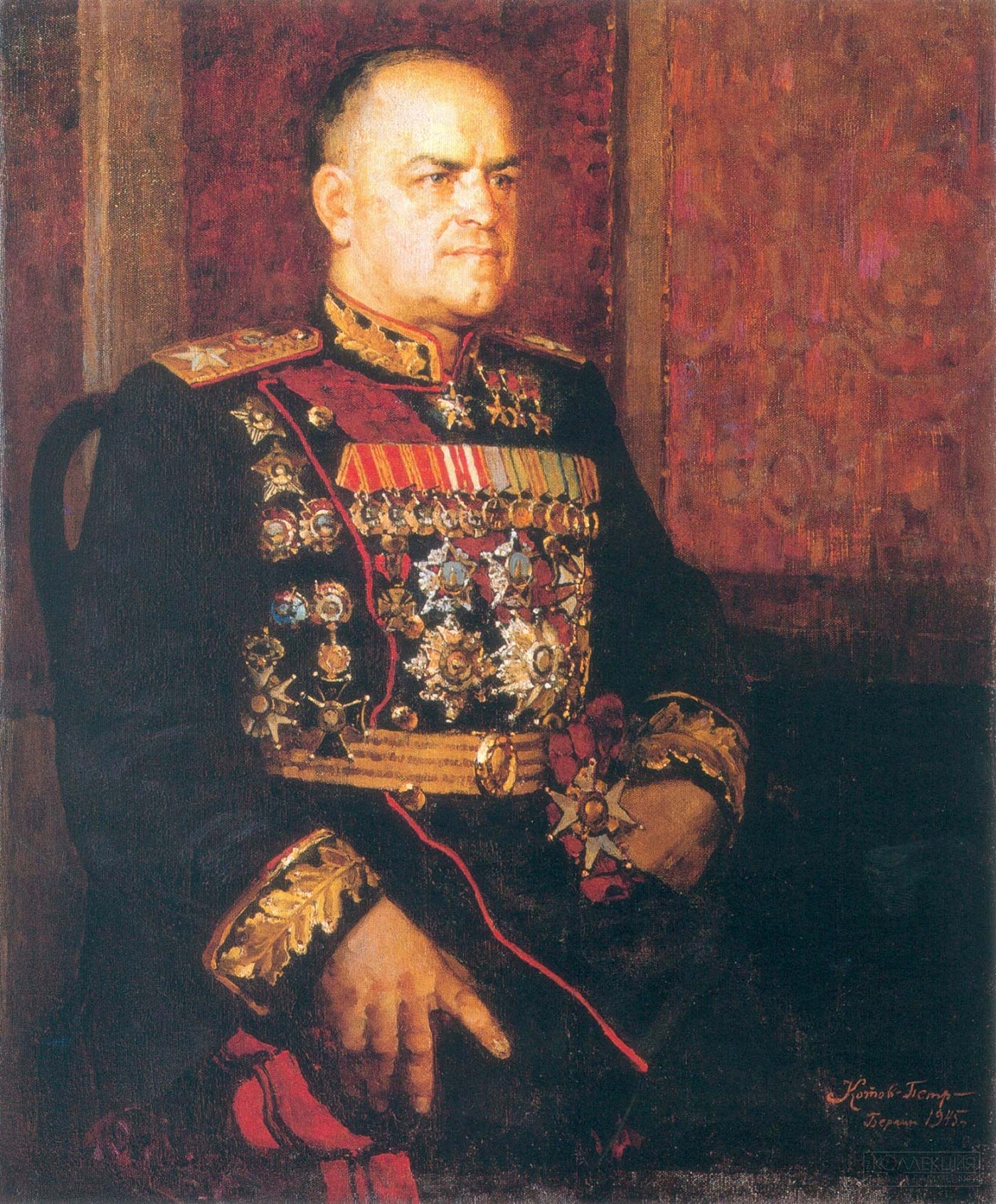 П. Котов. Портрет Георгия Жукова. 1945. ГРМ