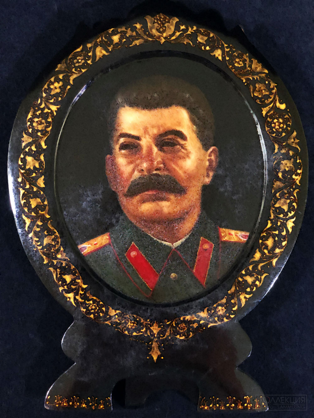 Александр Маркичев. И.В. Сталин. Палех, 1954