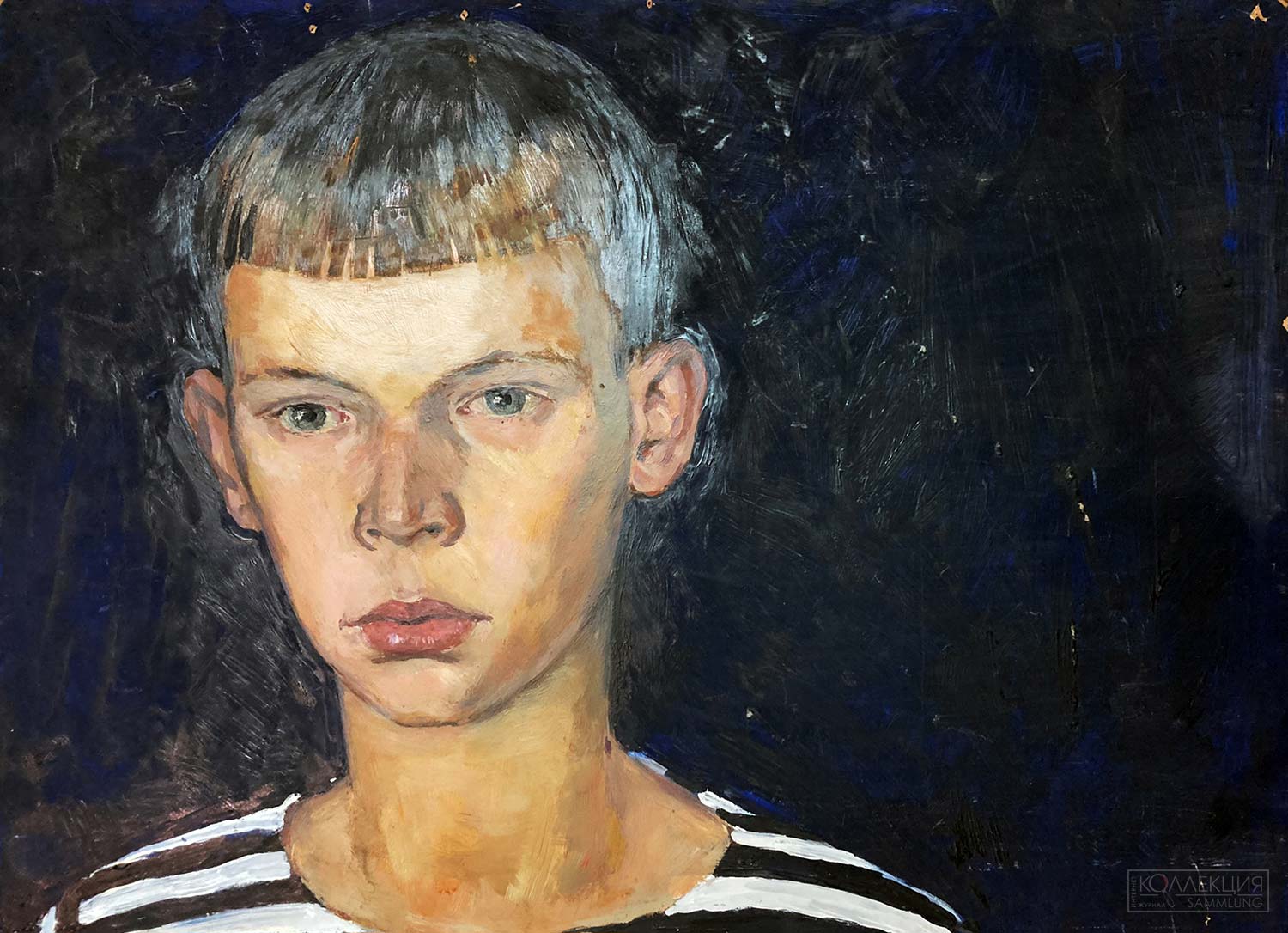 Платов Л.М. Портрет 12-летнего сына Андрея. 1970