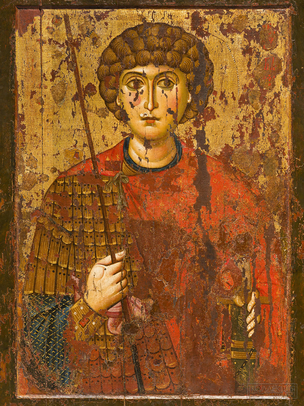 Святой великомученик Георгий. Великий Новгород (?), конец XI — начало XII в. Музеи Московского Кремля