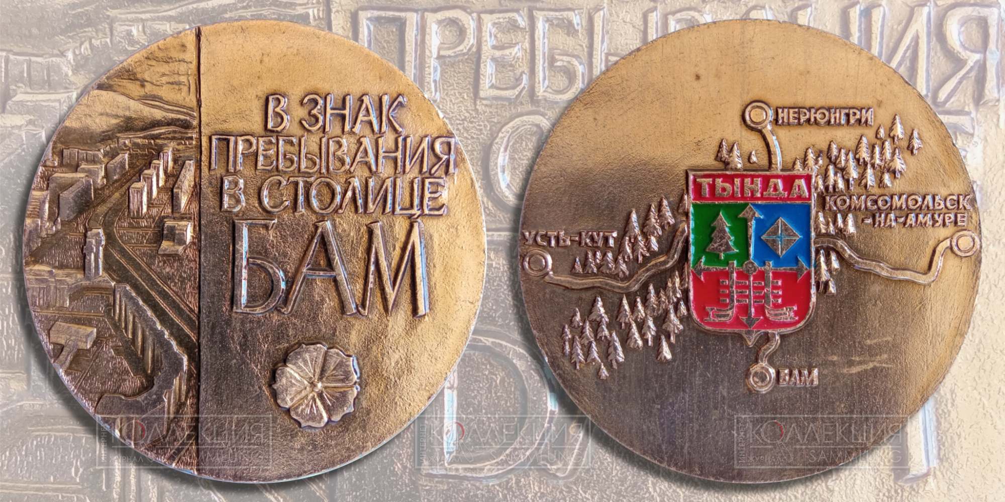 Медаль «Тында. В знак пребывания в столице Байкало-Амурской магистрали»