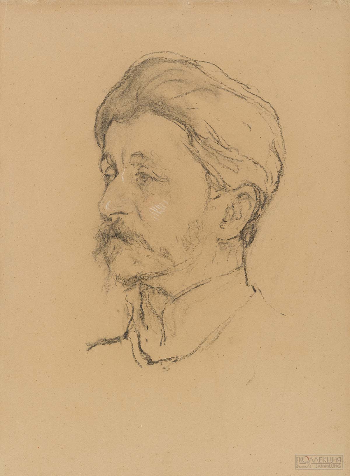 Серов В.А. Портрет художника Михаила Александровича Врубеля (1856-1910). ГТГ