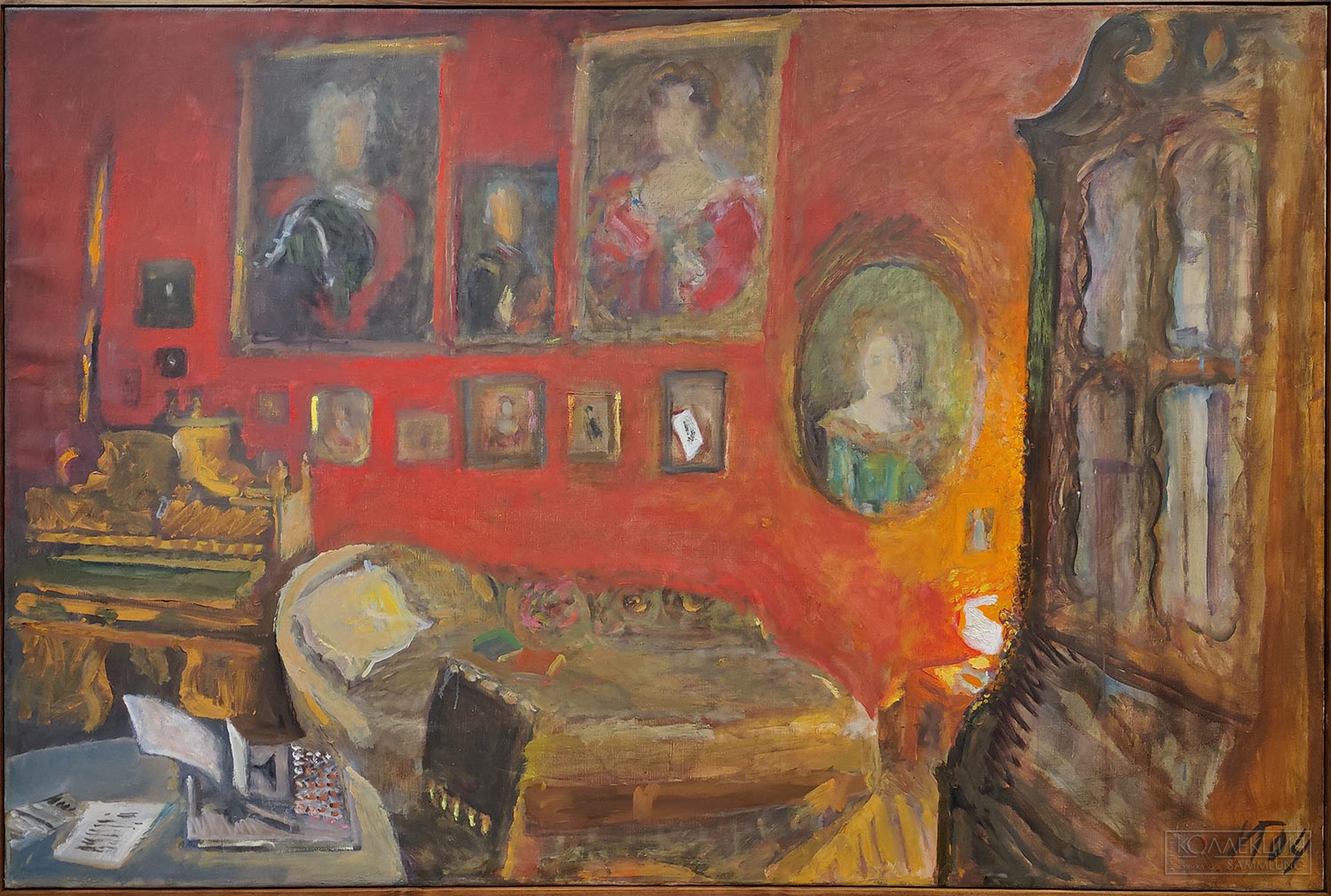 Илларион Голицын. Вечерняя комната с зелёным портретом. 2004. ГТГ