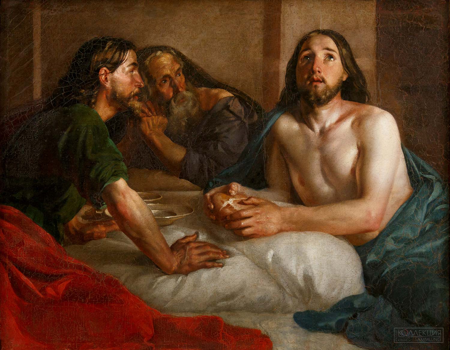 Сорокин Е.С. Христос в Эммаусе. 1850-е. ЯХМ
