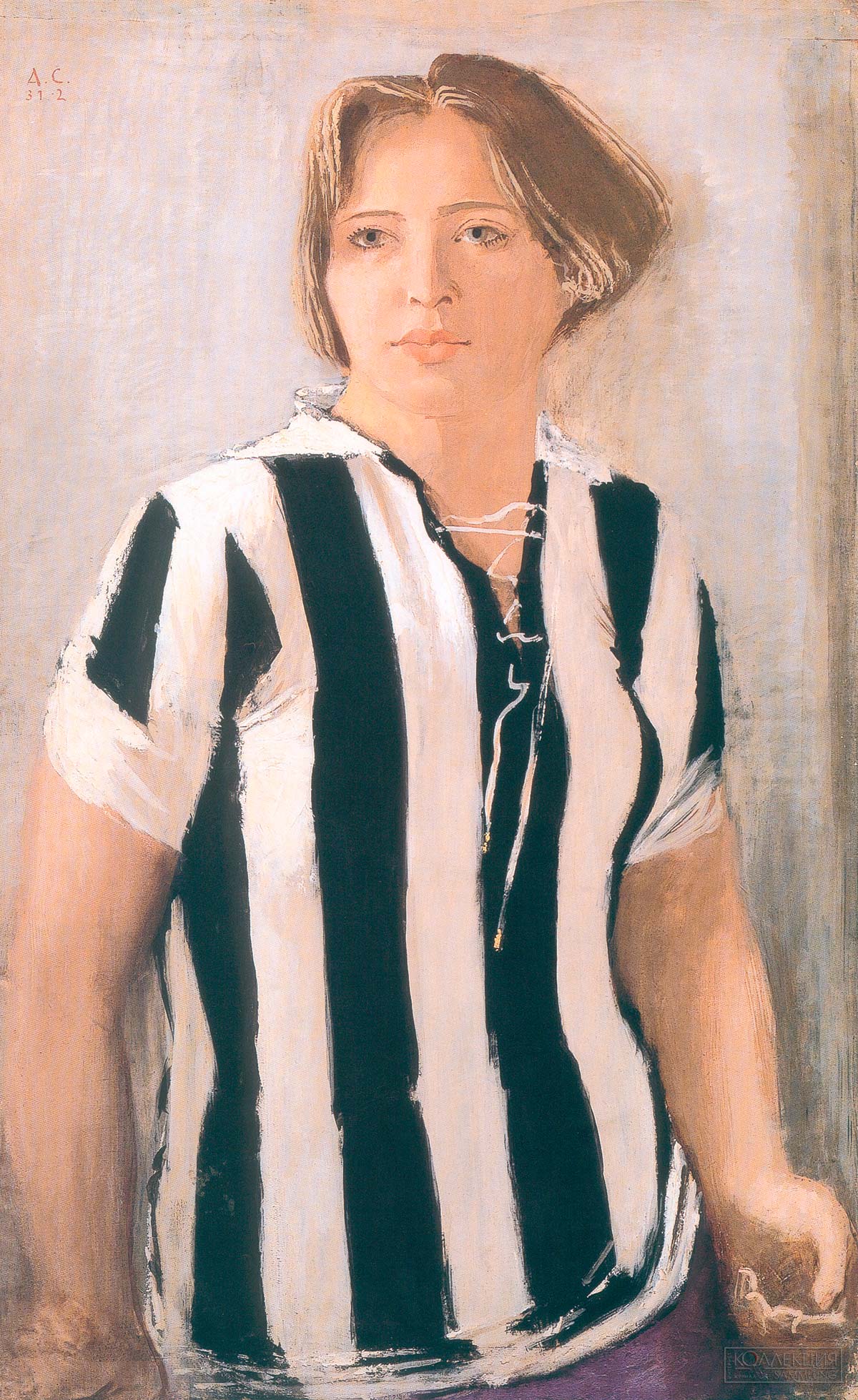 А.Н. Самохвалов. Девушка в футболке. 1932. ГРМ
