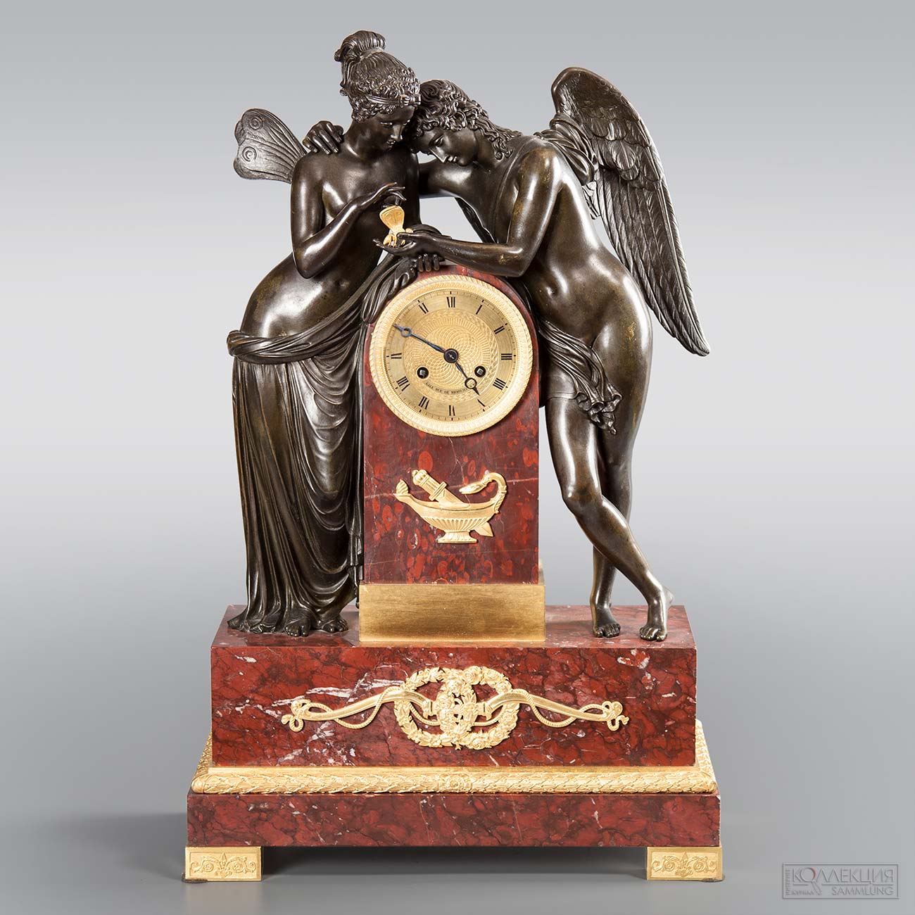 Часы каминные. Амур и Психея. Франция, Париж, первая четверть XIX века