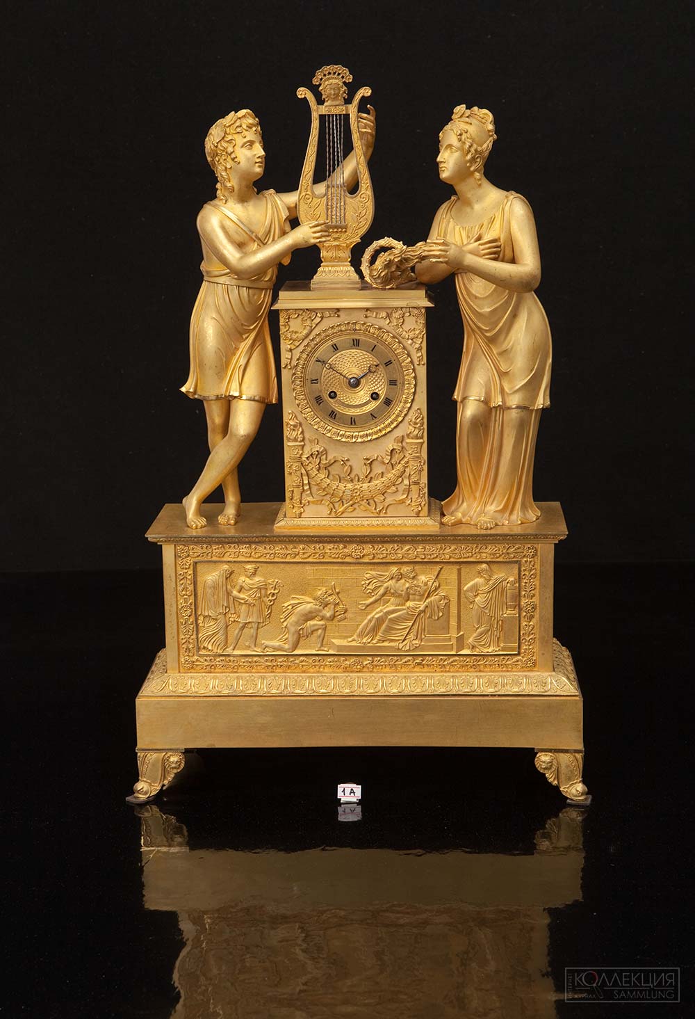 Часы каминные. Орфей и Эвридика. Франция. 1815-1820-е