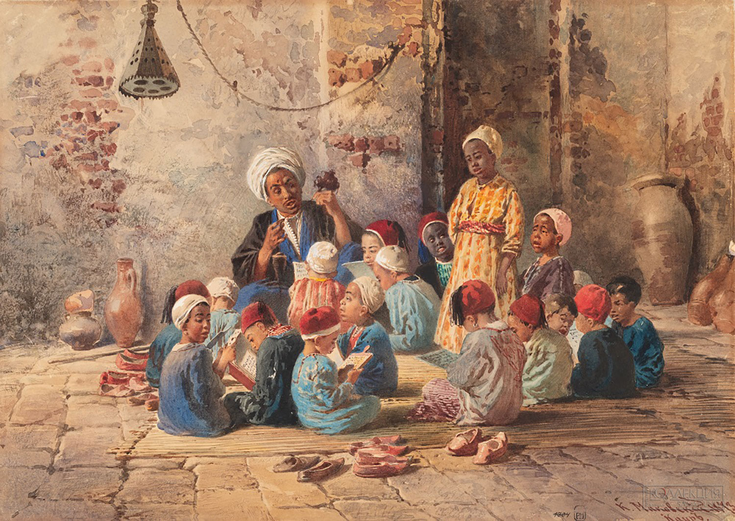 Маковский К.Е. Детская школа в Каире. 1873. ГРМ