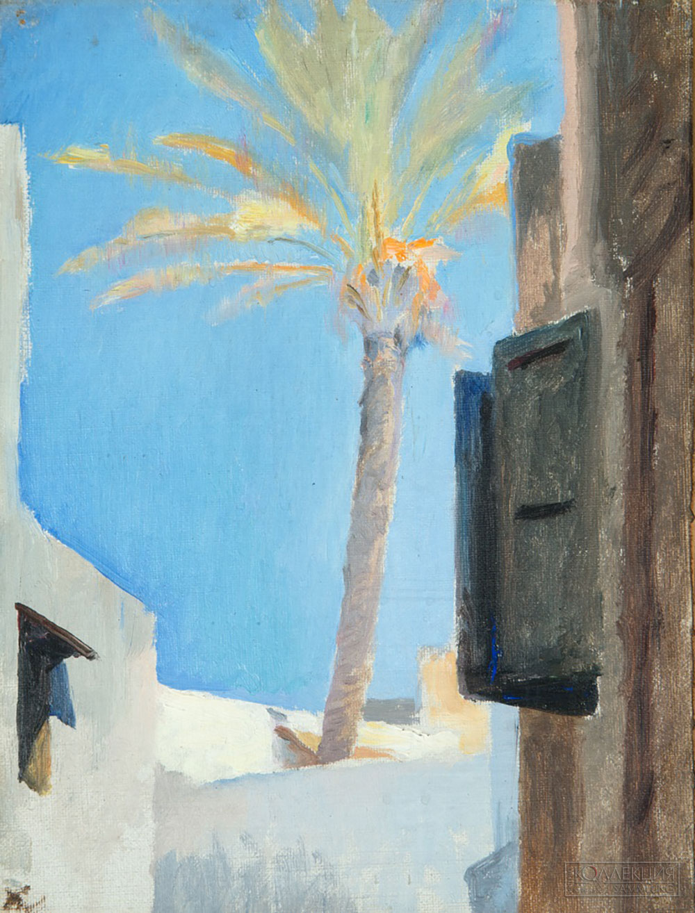 Ян Ционглинский. Марокко. Пейзаж с пальмой. ГРМ