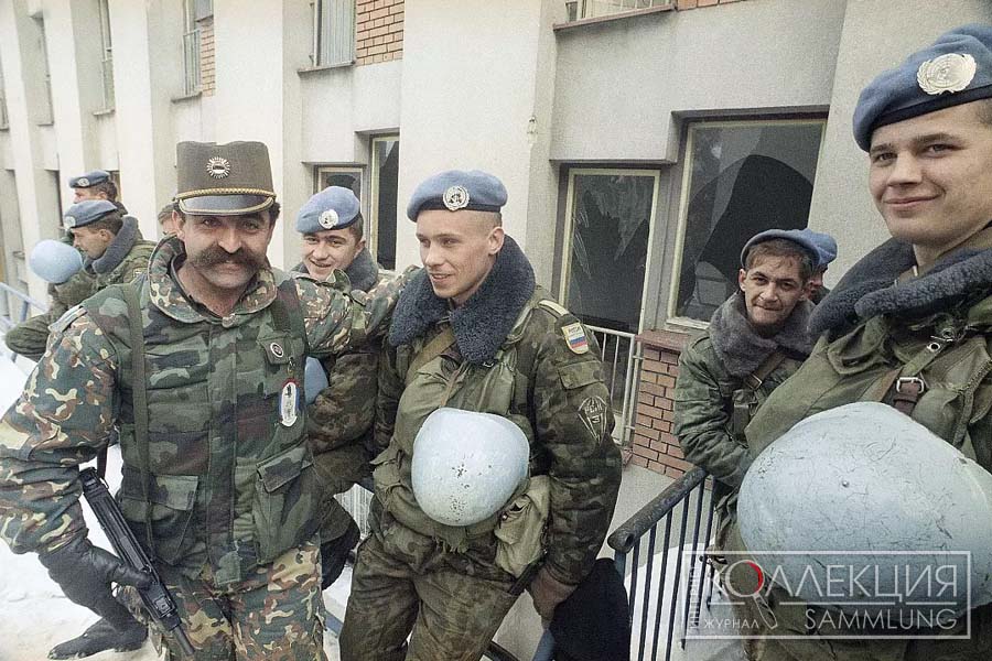 Российские миротворцы ООН и колоритный офицер Войска Республики Сербской