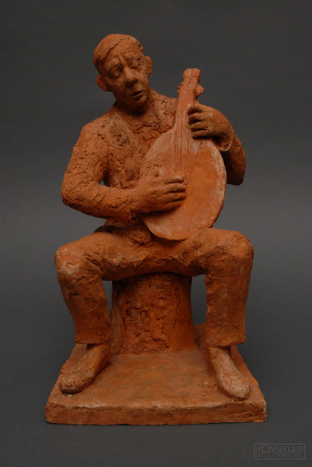М.П. Холодная. Скульптура «Татлин с бандурой», 1984