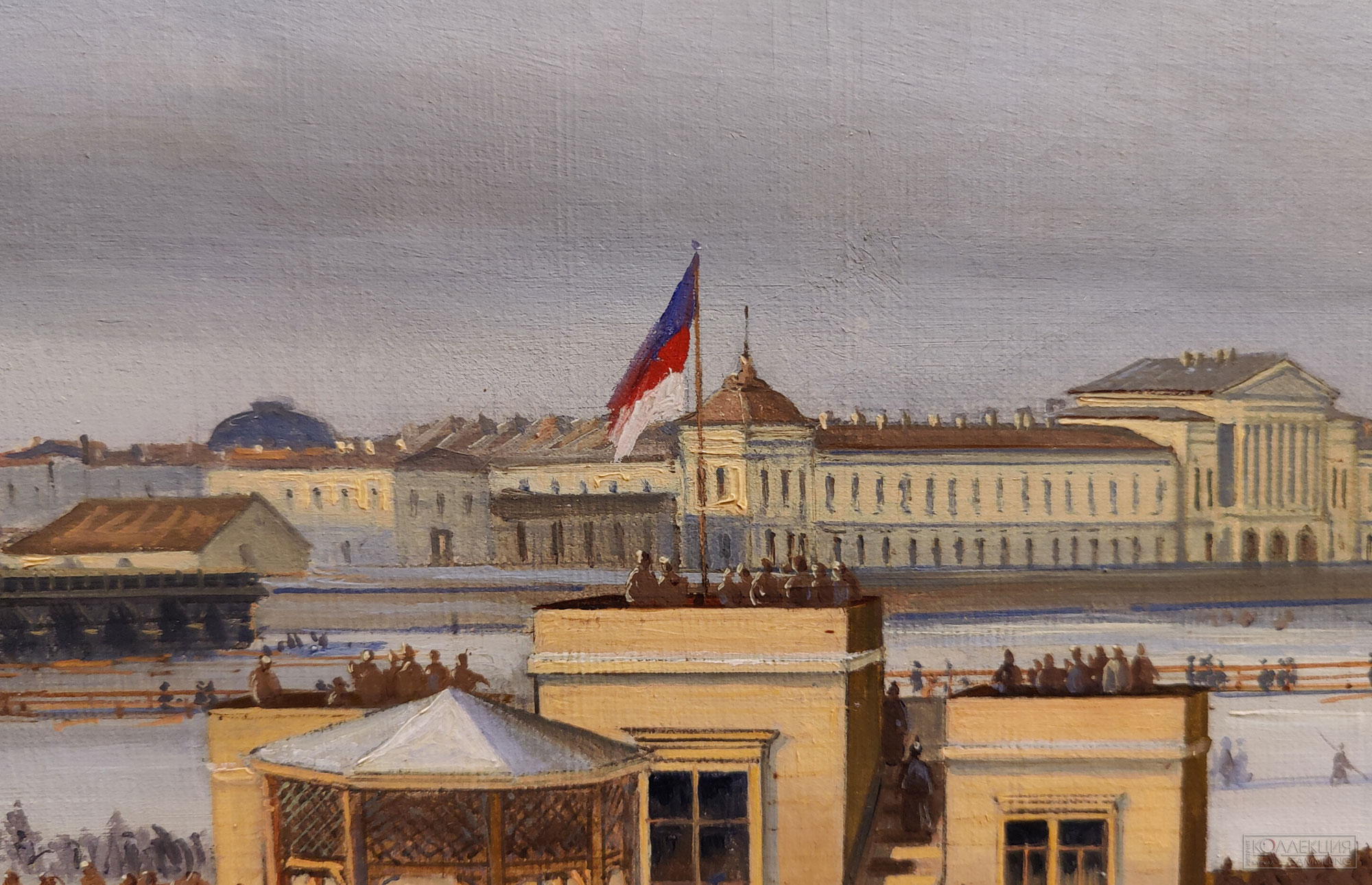 Боголюбов А.П. Катание на Неве. 1854. ГТГ (фрагмент)