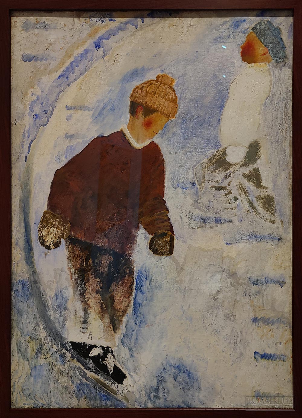 Алексей Пахомов. Мальчик на коньках. 1927. ГТГ