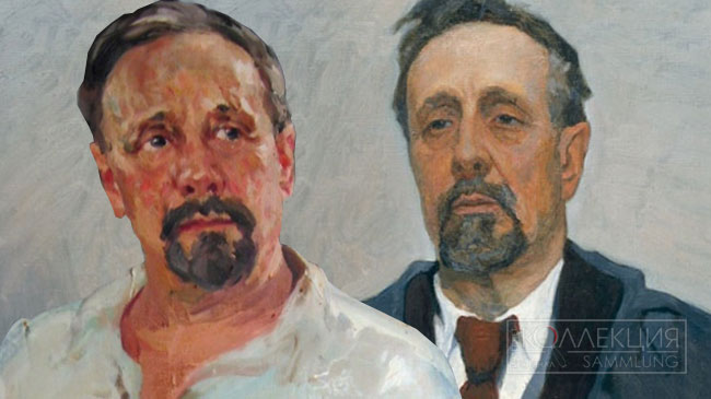 Два живописных портрета скульптора И.В. Крестовского