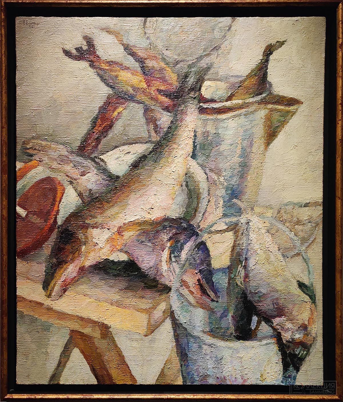 Вейсберг В.Г. Рыбы с вёдрами и сетями. 1956. Собрание Инны Баженовой