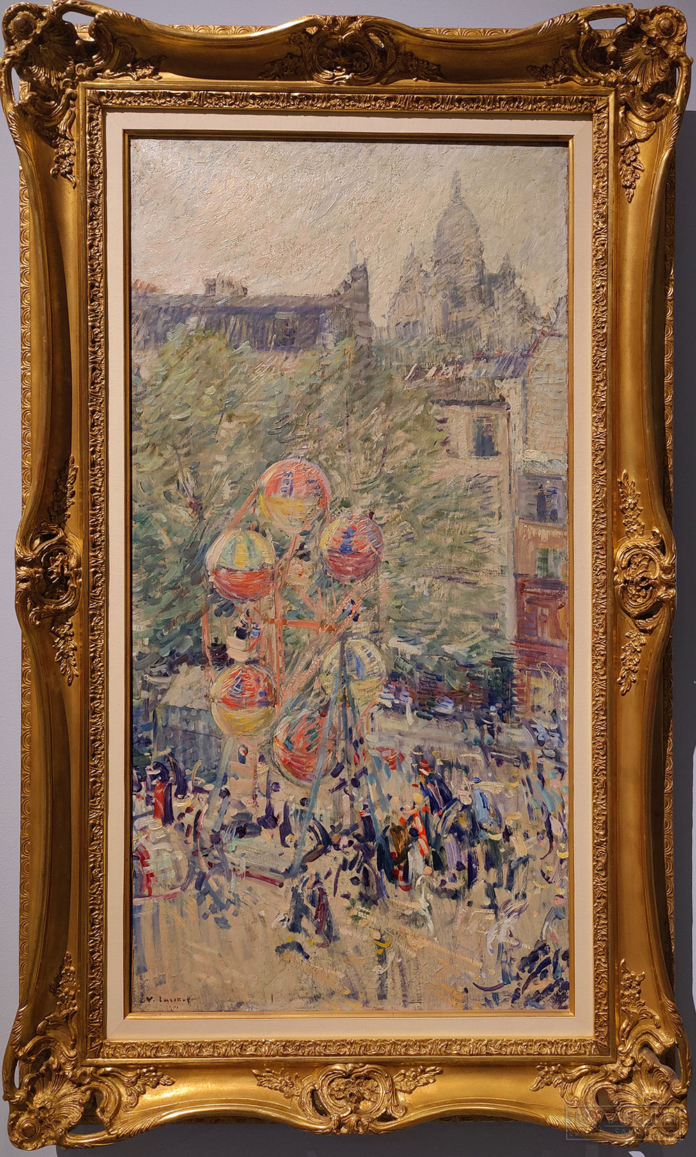 Николай Тархов. Карусель на Монмартре. 1902. Собрание галереи "Наши художники", Москва