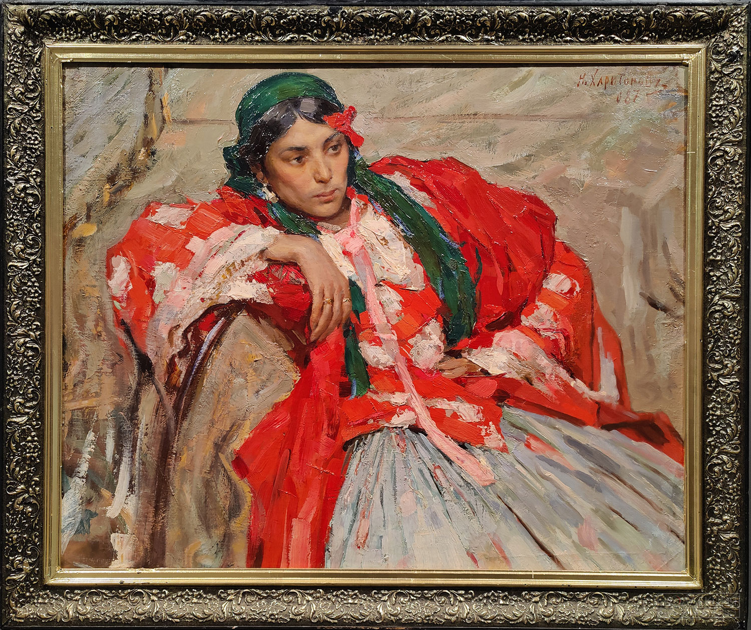 Николай Харитонов. Цыганка. 1908. Краснодарский краевой художественный музей им. Ф.А. Коваленко