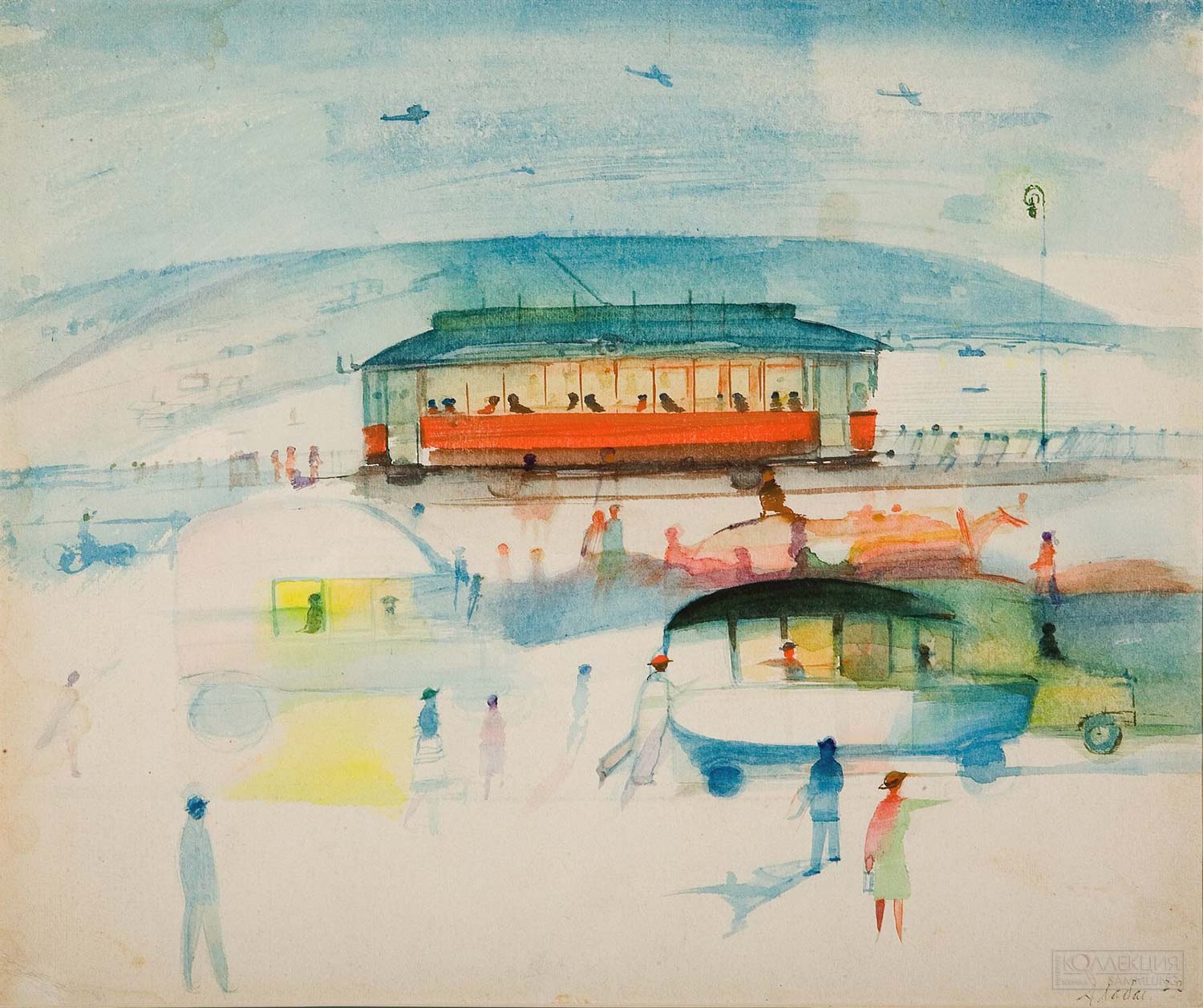 Александр Лабас. Вечером в городе. Вторая половина 1920-х. ГТГ. Бескина-Лабас О.М. 2024