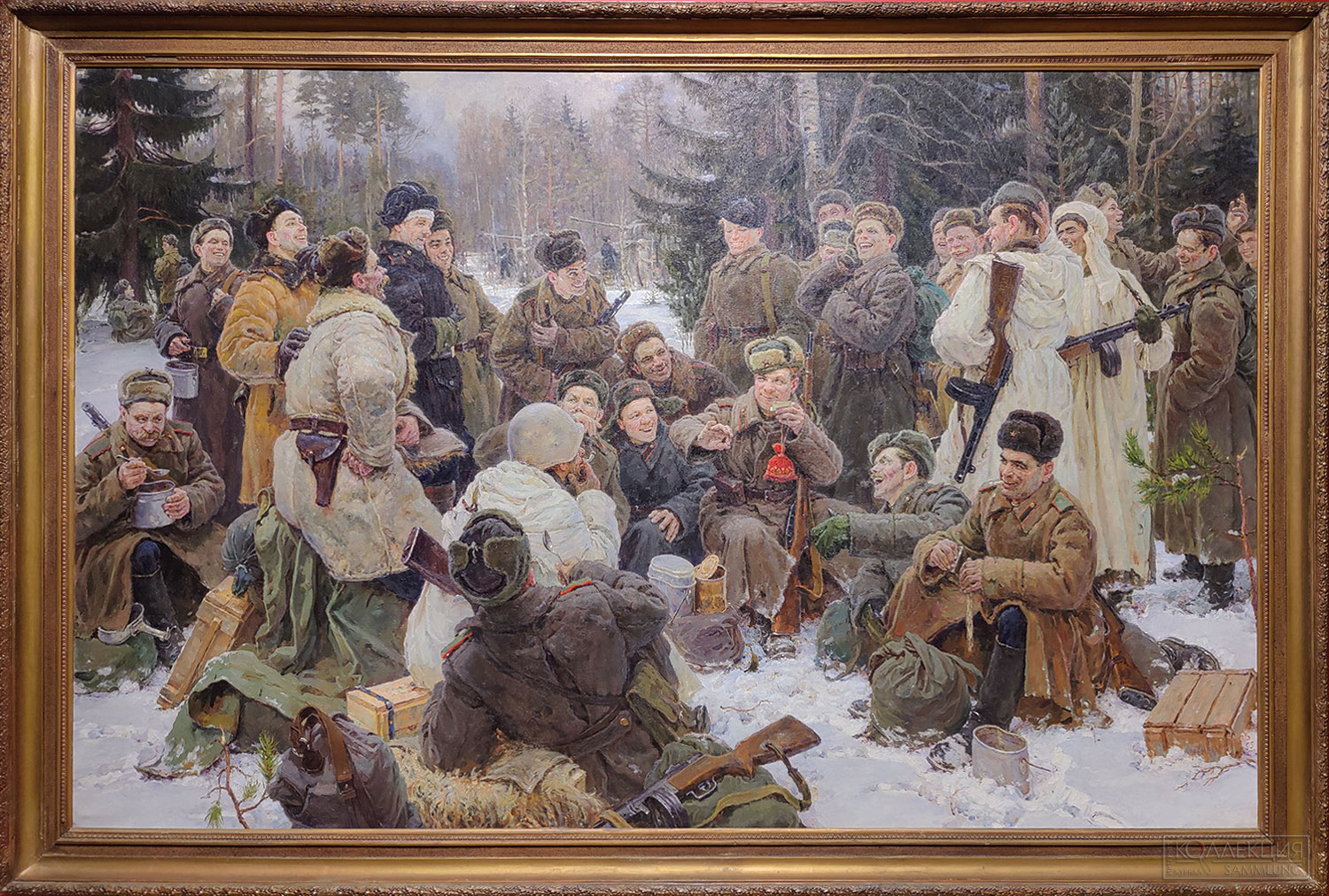 Непринцев Ю.М. (1909-1996). Отдых после боя. 1951. Холст, масло. ГТГ