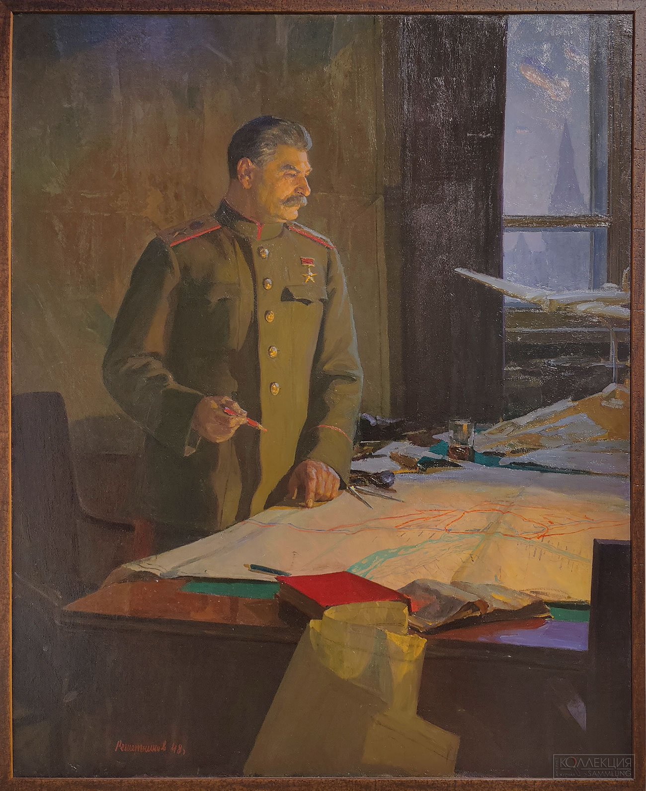 Фёдор Решетников (1906-1988). Генералиссимус Советского Союза И.В. Сталин. 1948. Холст, масло. ГТГ