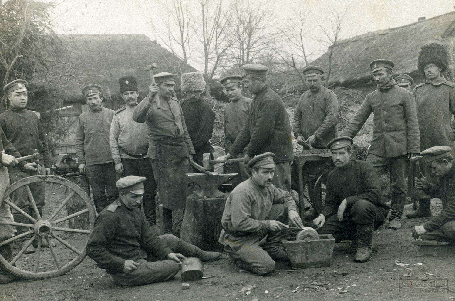 Полевая кузня 220-го пехотного Скопинского полка, 1915 год