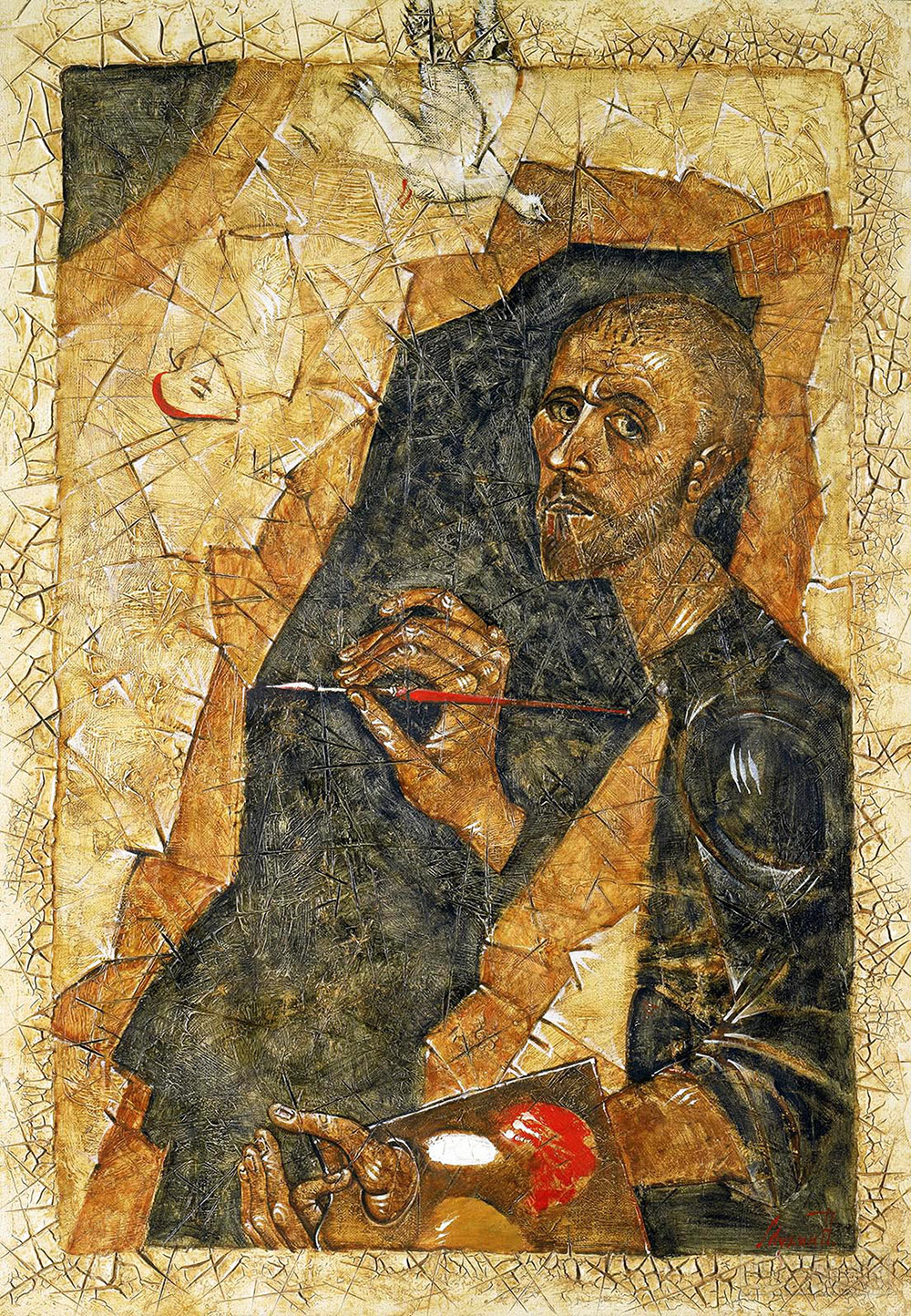 Мухин Н.А. Автопортрет. 1991. ЯХМ