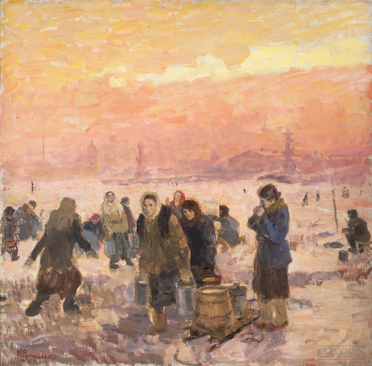 Рутковский Н.Х. За водой. 1942. ГРМ