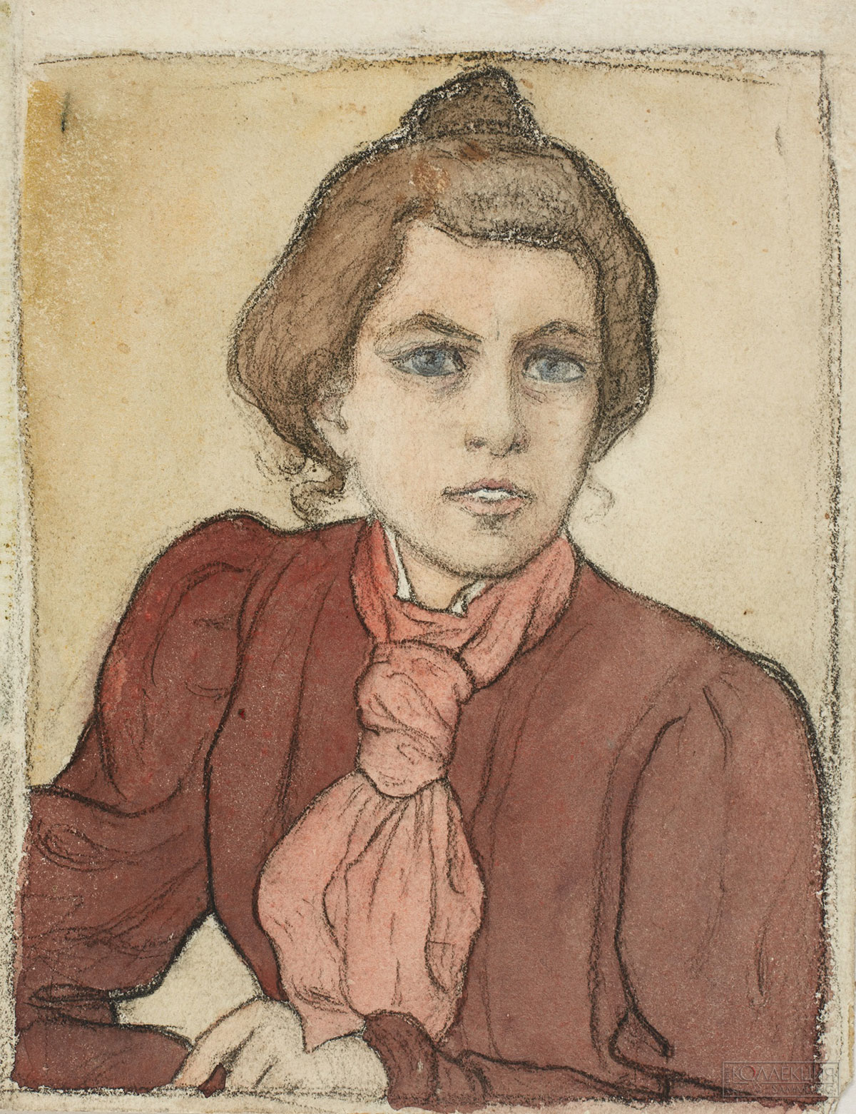 Кругликова Е.С. (1865-1941). Автопортрет. Вторая половина 1890-х. ГТГ