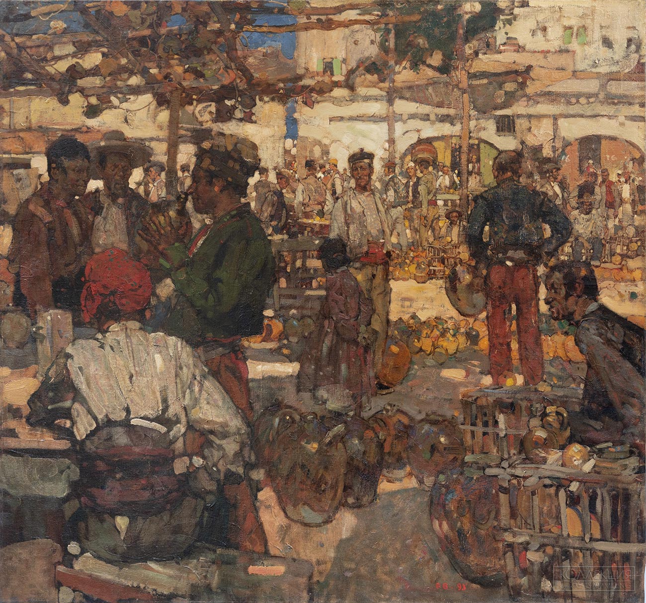 Фрэнк Брэнгвин. Рынок. 1893. ГМИИ им. А.С. Пушкина
