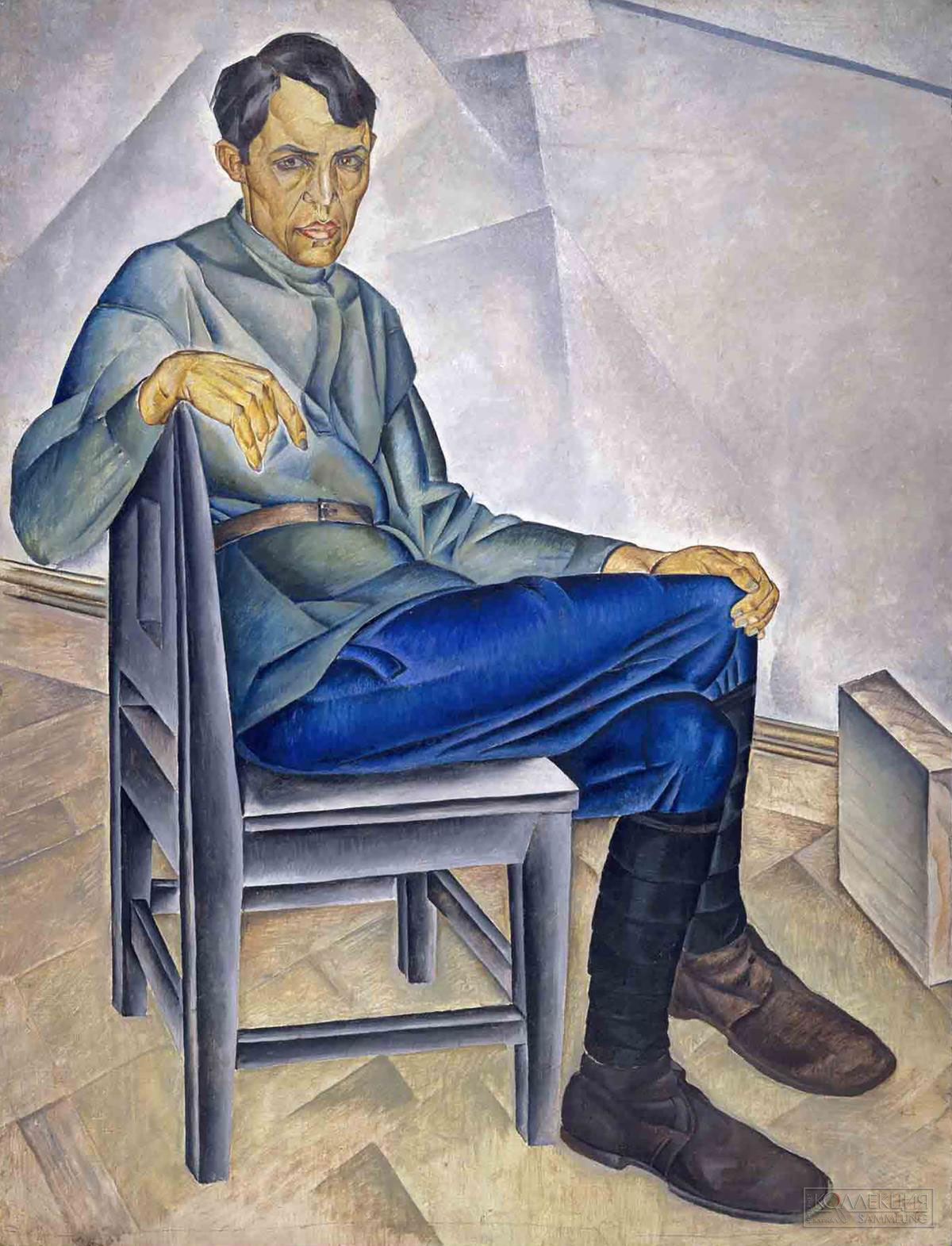 Дейнека А.А. Портрет художника К.А. Вялова. 1923. Курская государственная картинная галерея имени А.А. Дейнеки