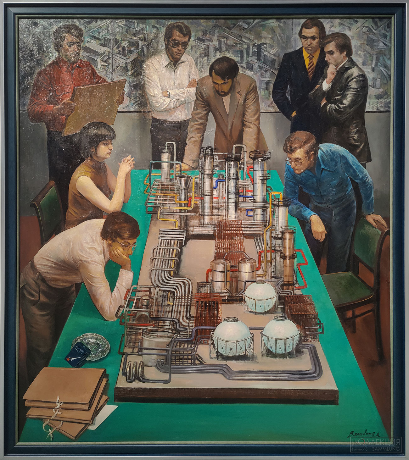 Иван Вепхвадзе. Перспектива. Молодые учёные. 1981. Холст, масло. Государственный музейно-выставочный центр "РОСИЗО"