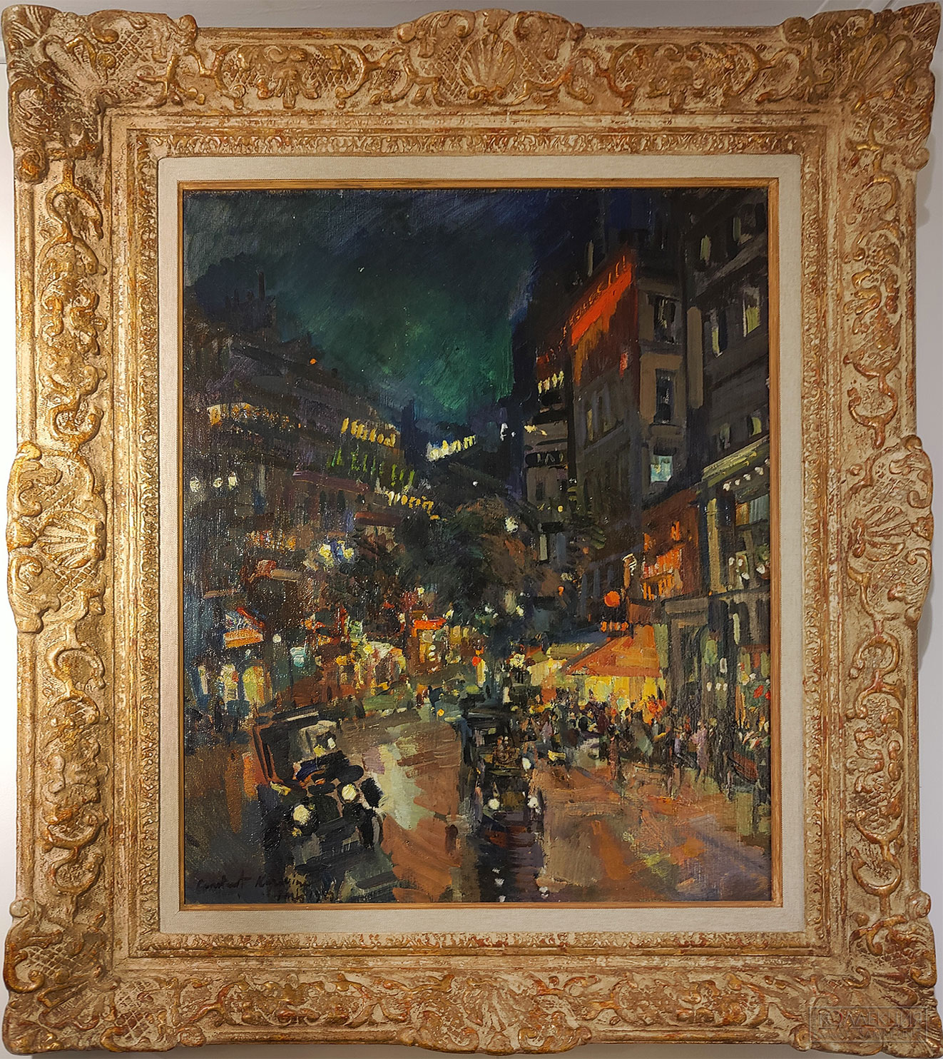 Коровин К.А. (1863-1939). Ночной Париж. Холст, масло
