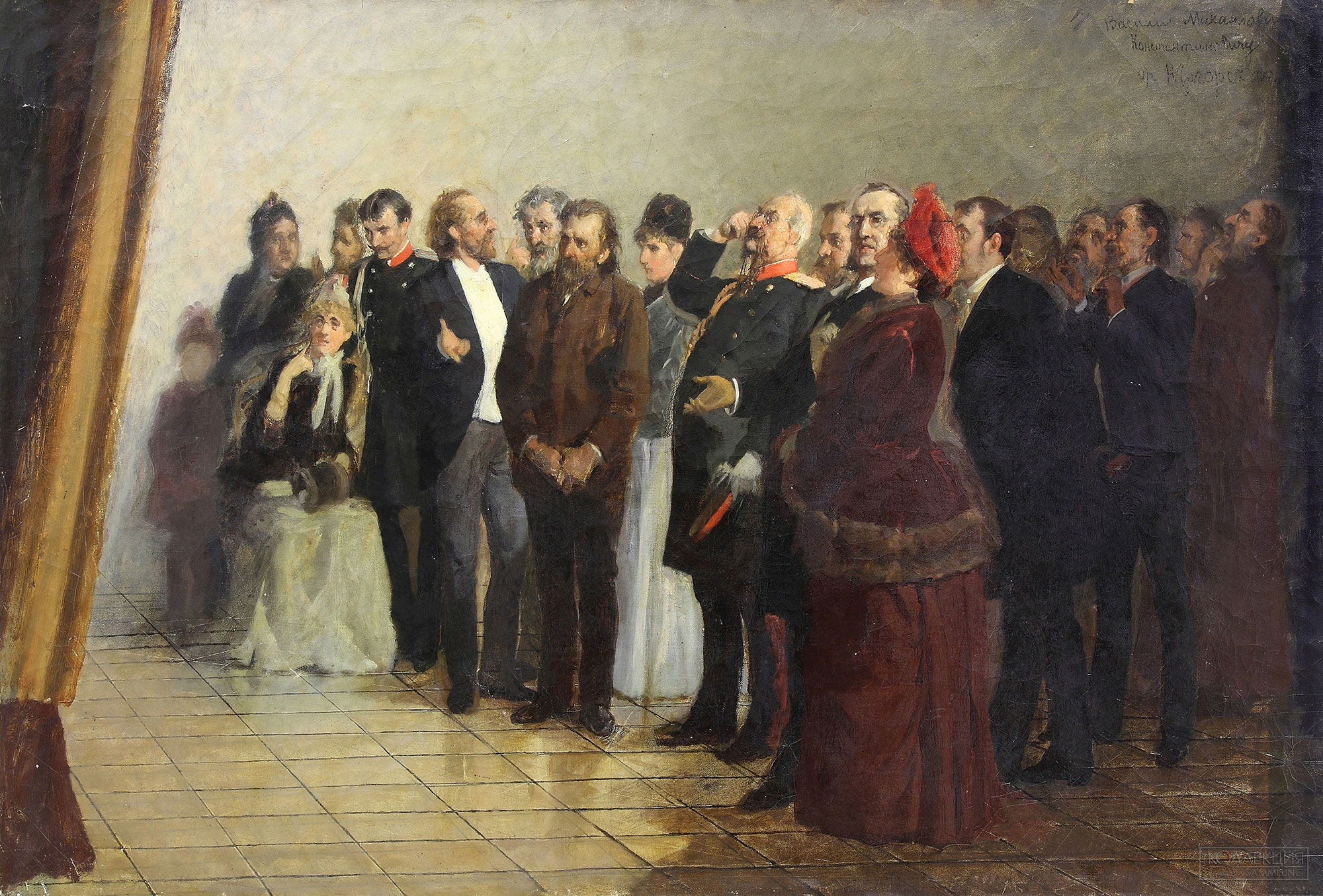 Загорский Н.П. Перед картиной. 1891-1892. ЯХМ